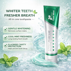 Pasta Dental Blanqueadora con Flúor, Menta Refrescante, Anti-Placa, Cuidado del Esmalte, Fabricante, Suministro OEM ODM, Marca Privada - Product Image 4