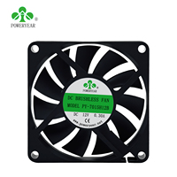 7015 haute vitesse 5v 12v 70mm DC ventilateur de refroidissement étanche à la poussière refroidisseur de processeur avec lames PBT montage sur pied libre OEM ODM pris en charge