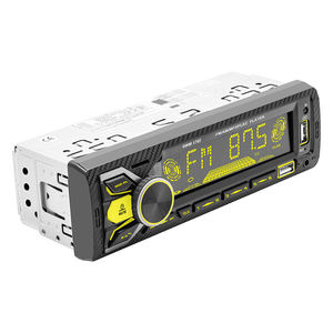 Henmall Audio Mobil <span class=keywords><strong>Single</strong></span> Din BT Penerima Stereo Mobil AM <span class=keywords><strong>FM</strong></span> RDS Radio MP3 Player USB SD AUX Port App Kontrol Pemutar Musik Mobil - Product Image 1