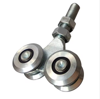 Rouleau de porte coulissante à 4 roues en acier inoxydable de haute qualité, résistant à la rouille, robuste et silencieux, à prix compétitif RF