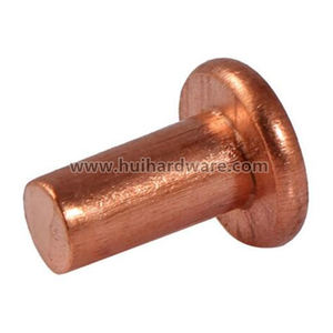 Cuivre solide à tête plate <span class=keywords><strong>rivet</strong></span> - Product Image 2