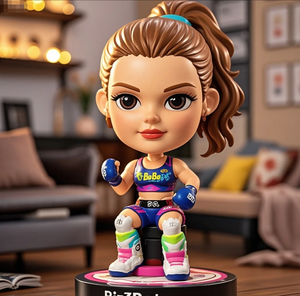 Bobblehead in resina di arti marziali personalizzate-combattente dipinto a mano da collezione per gli appassionati - Product Image 1