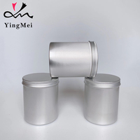 Bocaux en aluminium vides avec couvercles à vis, contenants métalliques hermétiques pour cosmétiques, parfums, lotions, aliments et thé