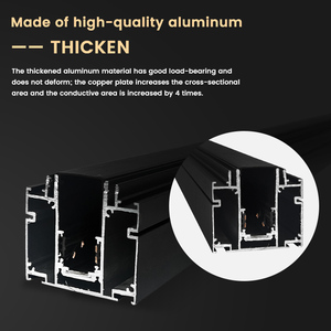 Đèn Rọi Từ Tính Hệ Thống Chiếu Sáng Đường Ray Ray Ray Ray Vỏ Rỗng Bằng Nhôm Từ Tính - Product Image 4