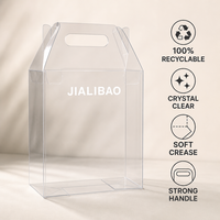 Boîte de présentation en plastique transparente pliable de luxe pour maquillage, fabrication OEM, en PET, robuste, vente en gros