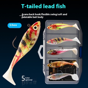 Esca in PVC con fondo Anti-appesa bionica stampata in 3D con coda a coda morbida di pesce carpa pesca selvatica Luya finto pesce persico mandarino Anti-appesa - Product Image 5
