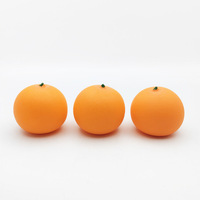 Jouet créatif anti-stress en forme d'orange à presser, balle en caoutchouc de décompression, vente en gros