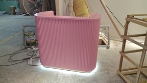 Mostrador de Recepción Moderno de MDF para Salón de Belleza, Hotel, Hospital, Supermercado y Uso en Exteriores - Product Image 6