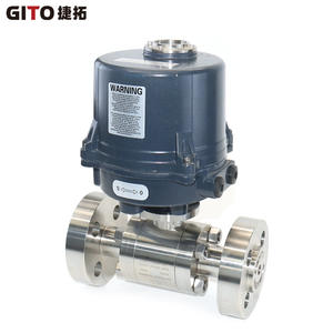 GITO Stainless Steel High-Pressure Electric Flanged Ball <b>Valve</b> <b>Shutoff</b> Structure for Water Gas Oil Media OEM Customizable - Product Image 3