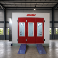 Cabine de peinture infrarouge électrique premium économique 43 kW 80 ° Cabines de peinture automobiles C Baking avec panneaux en laine de roche de pointe