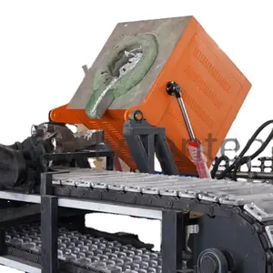 Efficient copper ingot casting machine automatic production line copper melting furnace with copper ingot