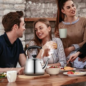 Vente en gros <span class=keywords><strong>de</strong></span> théière en acier inoxydable couvercle <span class=keywords><strong>de</strong></span> sécurité poignée isolée bec <span class=keywords><strong>de</strong></span> bouilloire eau <span class=keywords><strong>de</strong></span> <span class=keywords><strong>cuisson</strong></span> thé Induction gaz bouilloire à double usage - Product Image 6