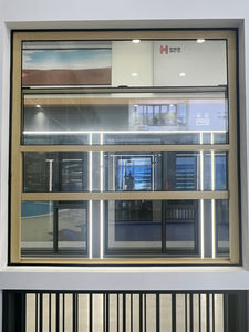 Hiện đại đơn Treo Nhôm cửa sổ mỏng khung tối giản nâng thiết kế phong cách trượt cho căn hộ/văn phòng có tính năng louver - Product Image 4