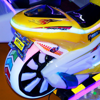Machine de course de moto à monnayeur pour enfants, jeu vidéo d'arcade pour centre commercial