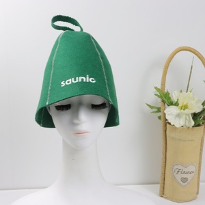 Gorro <span class=keywords><strong>de</strong></span> Sauna <span class=keywords><strong>de</strong></span> Fieltro Reciclado Ecológico Color Gris Vapor, Venta al por Mayor, Logotipo Personalizado, Directo <span class=keywords><strong>de</strong></span> Fábrica, Gorro para Baño <span class=keywords><strong>de</strong></span> Vapor y Spa - Product Image 2