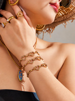 Bracelet à maillons en forme de cœur creux en zircon 5A, acier inoxydable 316L, plaqué or 18K PVD, étanche, toutes occasions, vente en gros