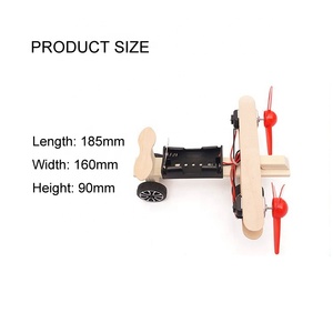 Trẻ em giáo dục khoa học lắp ráp tự làm ĐÔI HAI TẦNG CÁNH hai động cơ trượt máy bay đồ chơi - Product Image 5