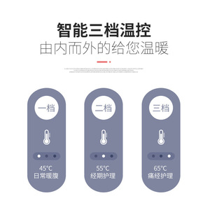 Nouvelle ceinture de massage intelligente rechargeable avec thérapie par vibration et chaleur pour le soutien abdominal et lombaire, blanc rose - Product Image 5