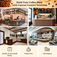 Conception d'intérieur personnalisée pour les boutiques de crème glacée, de bubble tea et de jus, présentoirs, solutions de comptoirs pour les boutiques de café, de thé au lait et de pâtisserie