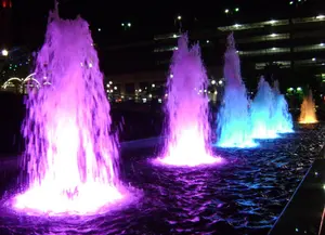 Ngoài Trời IP68 316L Thép Không Gỉ Chống Thấm DMX512 RGB RGBW Chìm Dưới Nước Led Fountain Ánh Sáng Cho Fountain