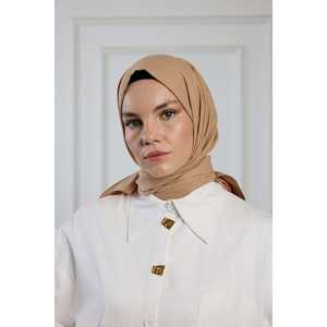 Pure Cotton <b>Scarf</b> Latte Woven Breathable Modest Women Casual Daily Wear - Product Image 3