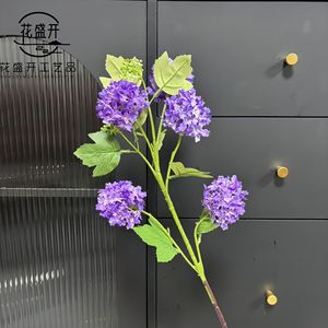 Flor Artificial de Hortensia, Rama Individual, Flor de Seda de Alta Simulación, Decoración para Bodas y Hogar - Product Image 4