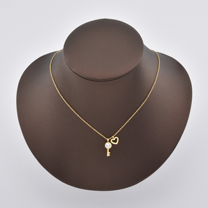 Gran oferta, collar elegante con colgante de llave de amor, cristales de acero inoxidable, llave para mi collar de corazón - Product Image 5