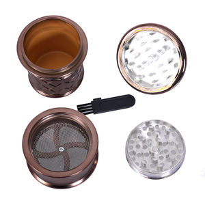 Creative Ice Cream Cone Shape 61*123mm 4-Layer Zinc Alloy Dry <b>Herb</b> <b>Grinder</b> - Product Image 6