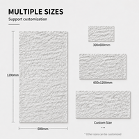 EAZART Panneau mural en pierre flexible blanc de qualité supérieure, imperméable, résistant au feu, revêtement intérieur et extérieur