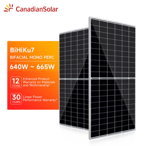 Kanadische BiHiKu7_CS7N-MB 640-665W Bifacial 640w 645w 650w 655w 660w 665w bifacial Mono crystal Solar panel für Boden projekt - Product Image 1