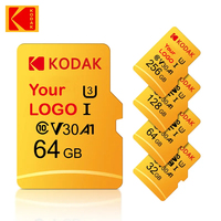 KODAK kartu sd mini 32GB 64GB, kartu memori TF 128GB 256GB 512GB untuk kamera