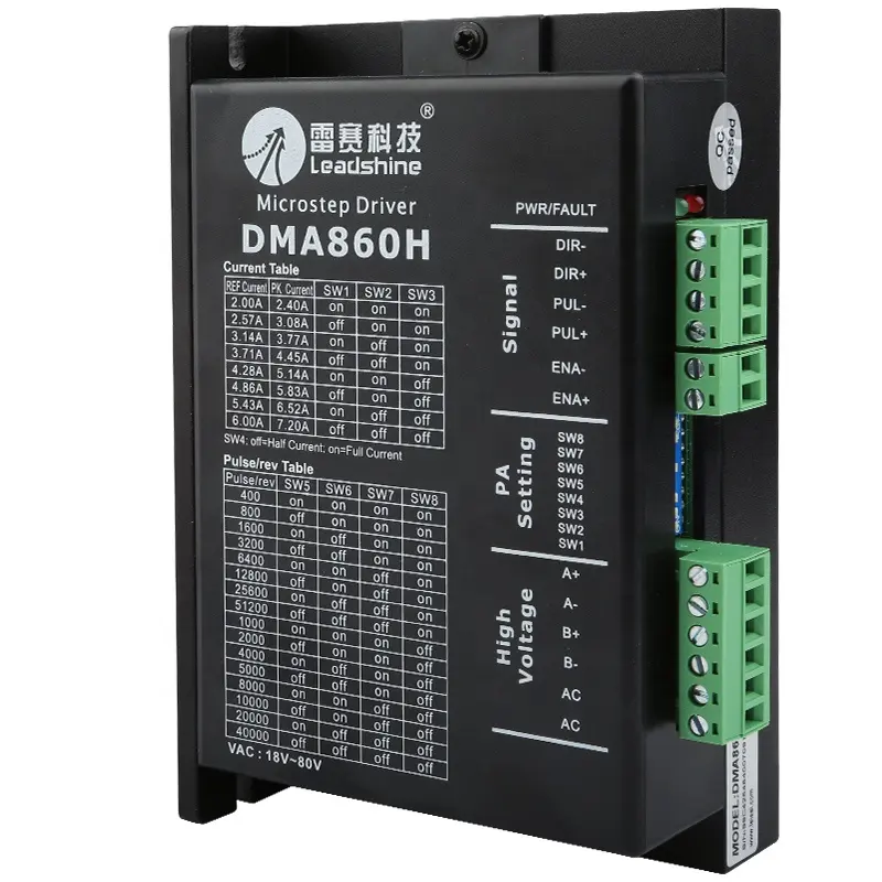 Hongyang Groothandel Cnc Router Originele Leadshine Dma860h Driver 18v-80vdc 2.4a-7.2a Microstep Driver Stap Motor Driver