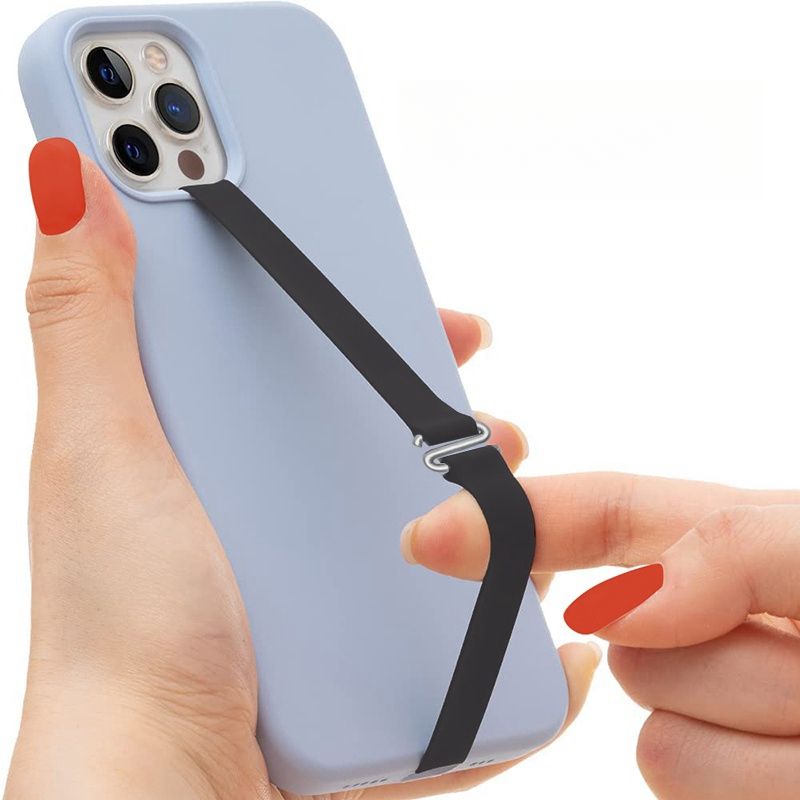 2025 Mobile Phone Finger Grip Strap Rubber Silicone Band Strap with Clip As  Phone Loop Holder for iPhone Case Samsung