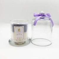 Großhandel Kristallglas-Duftkerzen mit Glasdeckeln in Säulenform, Individueller Duft für Feiertage & Abschlussfeiern