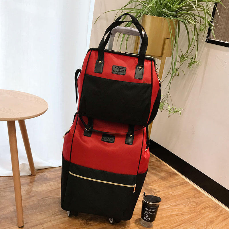 Red caster wheel set (can be carried on both shoulders)