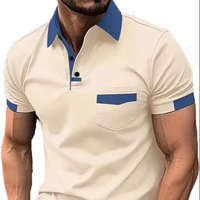 Polo pour homme - Polo décontracté à manches courtes - Chemise élégante et colorée avec poches