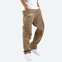 Pantalon baggy jambe large plusieurs poches pantalon cargo avec poches grande taille pantalons d'hiver pour hommes pantalons de survêtement vente en gros