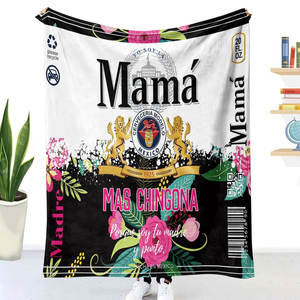 Chingona-Manta de viaje de lana con formas femeninas, cobija personalizada con estampado de sublimación - Product Image 2