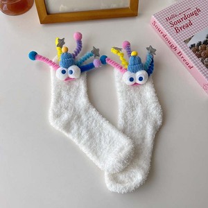 Calzini sfocati con brutti grandi occhi all'ingrosso calzini spessi da pavimento in microfibra cartoni animati divertenti calzini sfocati - Product Image 4