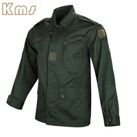 Uniforme Tactique KMS Sergé Vêtements d'Entraînement Extérieur Vert Combat Uniforme Tactique de Combat Français pour Hommes