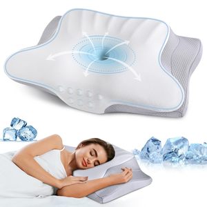 2024 Pillows China <strong>Suppliers</strong> Contour Butterfly Cervical Pillow <strong>Memory</strong> Form Foam Snoring Therapy Orthopedic <strong>Sleeping</strong> Pillow Head - Product Image 1
