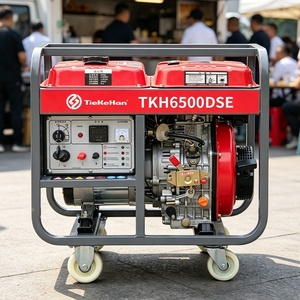 Generador Eléctrico Portátil de China, 5 kW, 6.25 kVA, 5.5 kW, Arranque Eléctrico, 1 Fase, Diésel, 230 V, Grupo Electrógeno Diésel - Product Image 1
