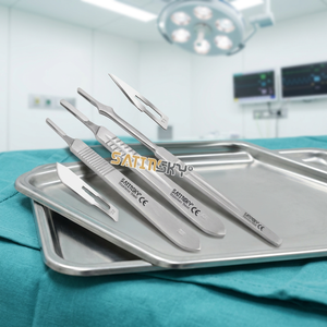 Scalpels et lames chirurgicales en acier inoxydable, couteaux chirurgicaux jetables et réutilisables, instruments chirurgicaux - Product Image 4