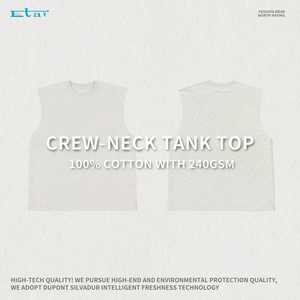 Gilet da <span class=keywords><strong>uomo</strong></span> estivo con Logo personalizzato in cotone bianco <span class=keywords><strong>a</strong></span> coste <span class=keywords><strong>canotta</strong></span> da <span class=keywords><strong>uomo</strong></span> <span class=keywords><strong>canotta</strong></span> corta canottiera senza maniche - Product Image 5