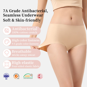 Mutandine da <span class=keywords><strong>donna</strong></span> in nylon senza cuciture, effetto seta ghiaccio, alta elasticità, con logo personalizzato, alta qualità, vendita all'ingrosso, disponibili in magazzino. - Product Image 2