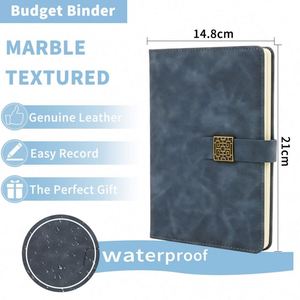Papeterie personnalisée promotionnelle, carnet en cuir A5, couverture rigide personnalisée, impression de logo, carnet à boucle magnétique pour entreprise - Product Image 6