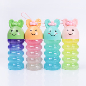 CHENXI - Slime Transparente de Gelatina con Diseño de Conejito, 100 % Seguro, Reutilizable, Ecológico, para Niños, 4 Colores, Alivio del Estrés - Product Image 1