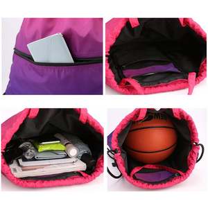 Mochila Deportiva Ecológica de Poliéster con Cordón, Malla, Logotipo Personalizado, Bolsas con Cordón para Promoción - Product Image 4