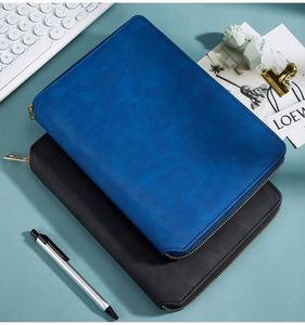 Business Zipper-bound Multi-Function Portable A5 Custom logo Hardcover Loose-<b>leaf</b> Notebook Planner - Product Image 5