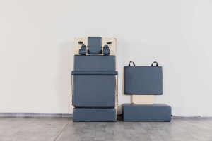 Nueva llegada plegable Pilates Reformer madera Yoga plegable Pilates Core cama ahorro de espacio Fitness gimnasio máquina para entrenamiento de cuerpo completo - Product Image 5